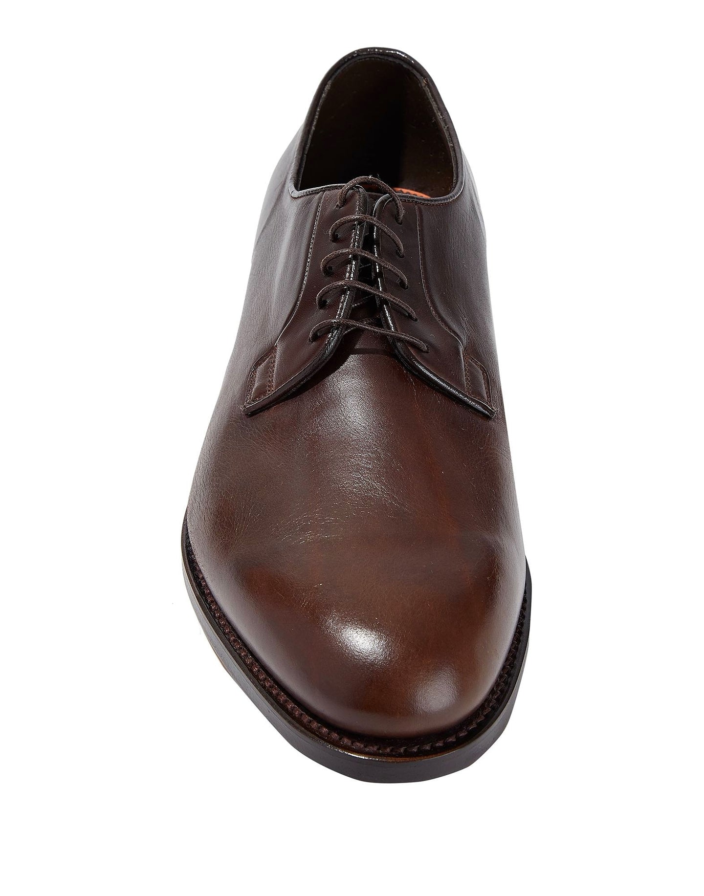 Santoni Dark Brown Leather Shoes