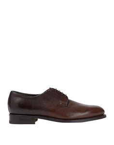 Santoni Dark Brown Leather Shoes